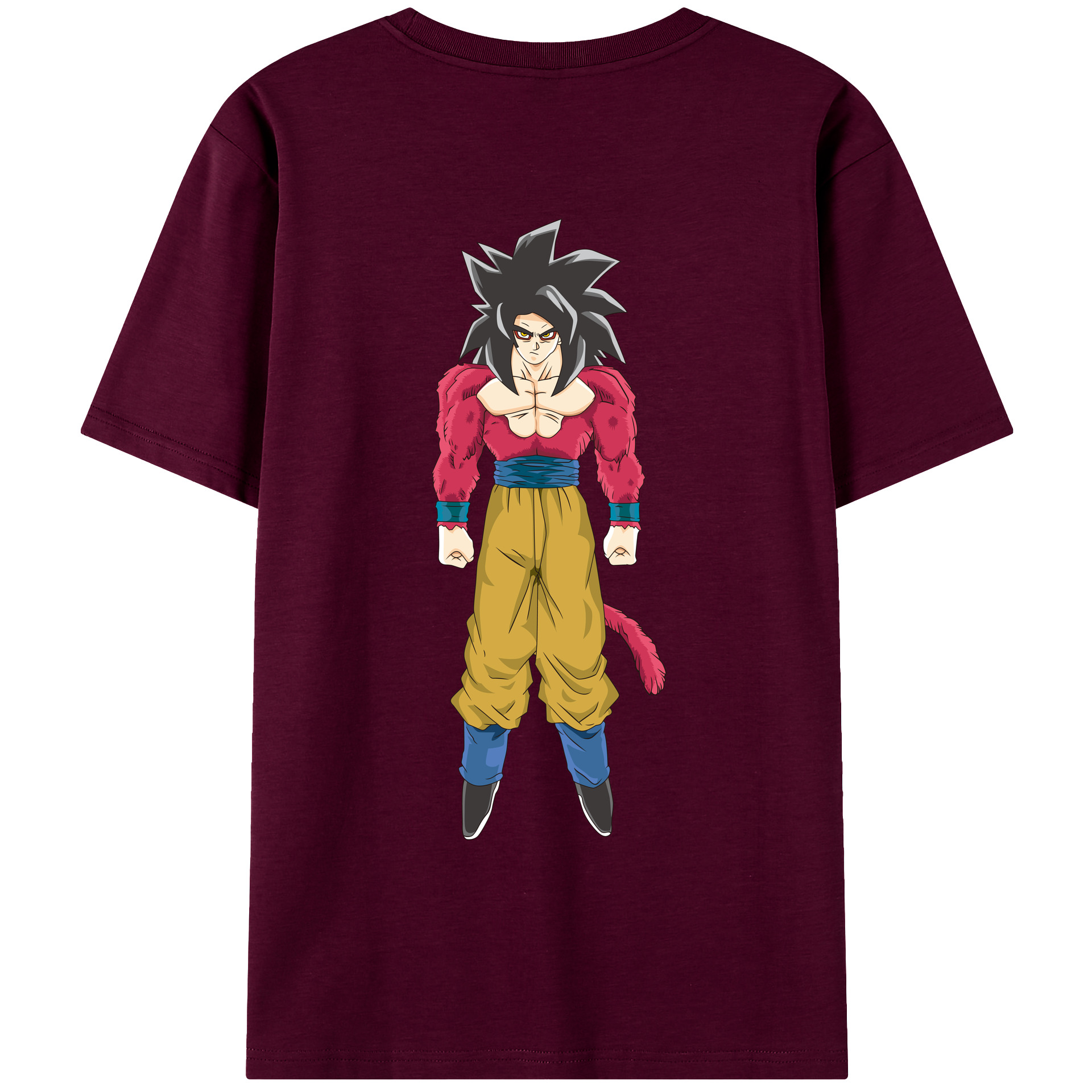 （画像用） ドラゴンボール 孫悟空（そん ごくう）Son Goku カカロット DRAGON BALL Kakarotto レディース半袖Tシャツ(バックプリント)